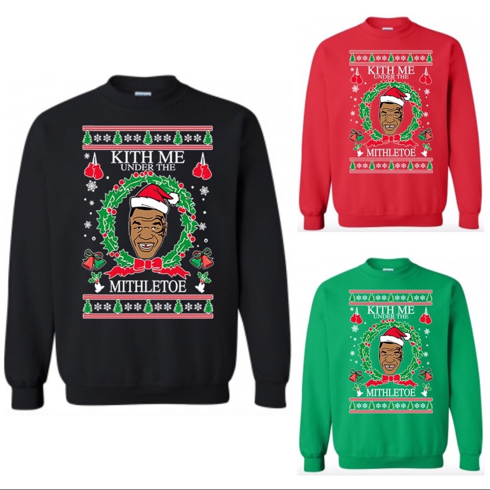 XXL Mike Tyson Kith Mithletoe Ugly Christmas Sweater